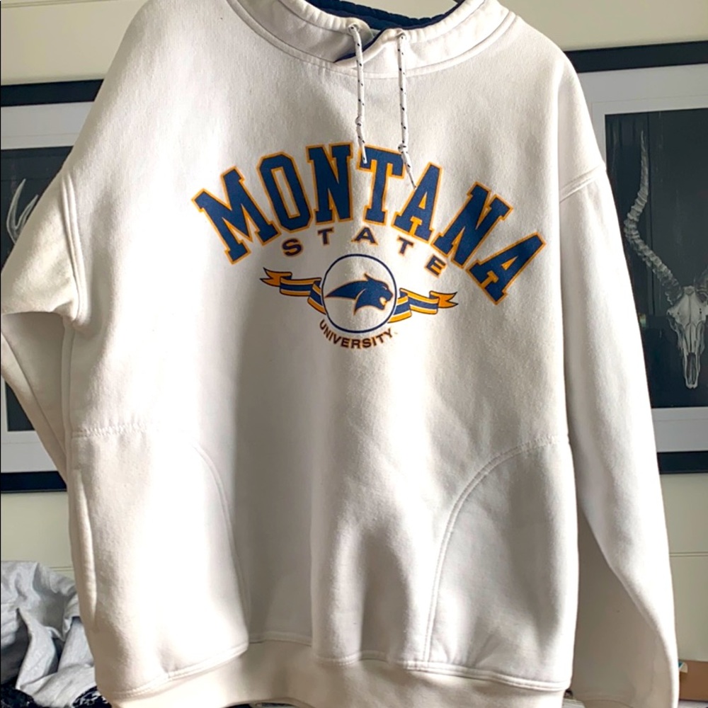 Vintage Montana state crew neck with pockets